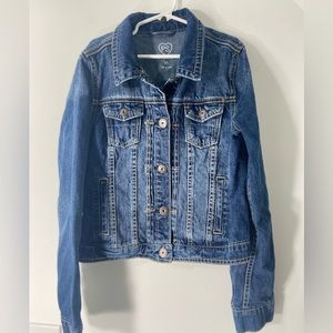 GIRLS SZ 10 CLASSIC JEAN JACKET DENIM EUC AMERICAN EAGLE AE EUC TWEEN AERIE
